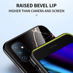 Snyggt marmormönsterskal för OnePlus Nord N100, härdat glas + PC-baksida, reptålig mjuk TPU-stötfångarram, mobilskal