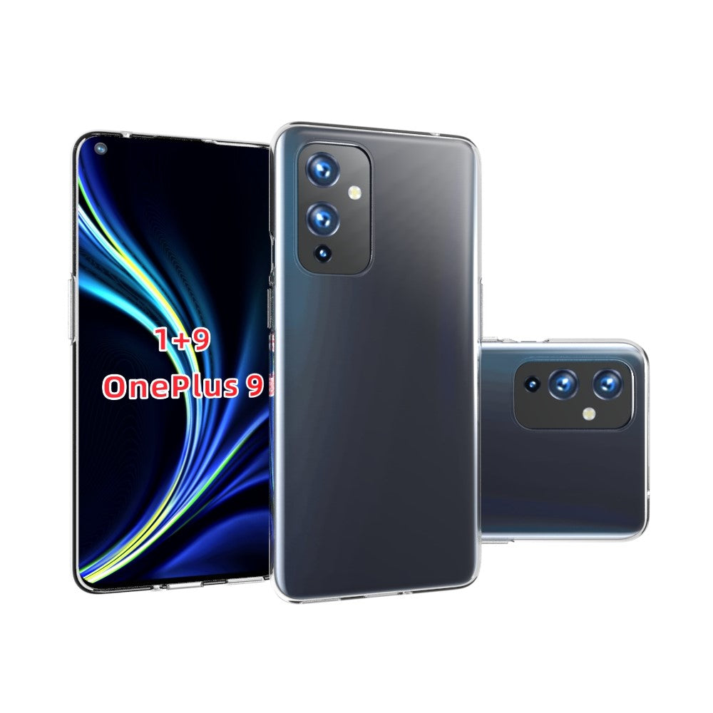 10 st/förpackning för OnePlus 9 (EU/US) (IN/CN) mobilskal vattenstämpelbeständigt flexibelt TPU-fodral