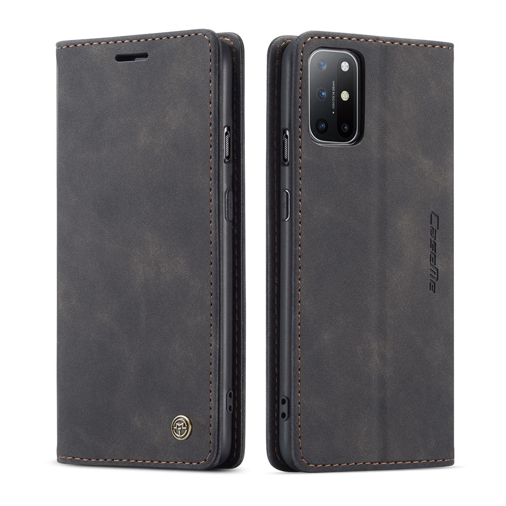 CASEME 013-serien självabsorberande läderplånboksfodral för OnePlus 8T