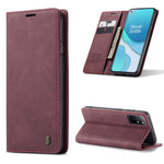 CASEME 013-serien självabsorberande läderplånboksfodral för OnePlus 8T