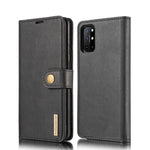 DG.MING Plånboksfodral i delat läder, avtagbart 2-i-1 PC-bakstycke för OnePlus 8T