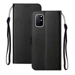Enfärgat läderskyddande skal stativ plånbok magnetisk stängning flipfodral för OnePlus 8T