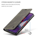 AUTSPACE A01-serien RFID-blockerande retro matt läderfodral plånbok för OnePlus 8T