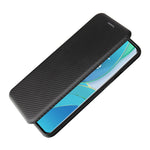 OnePlus 9 (EU/US-version) Magnetiskt sugande läderskal i kolfiber med korthållare
