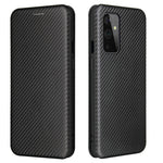 OnePlus 9 (EU/US-version) Magnetiskt sugande läderskal i kolfiber med korthållare