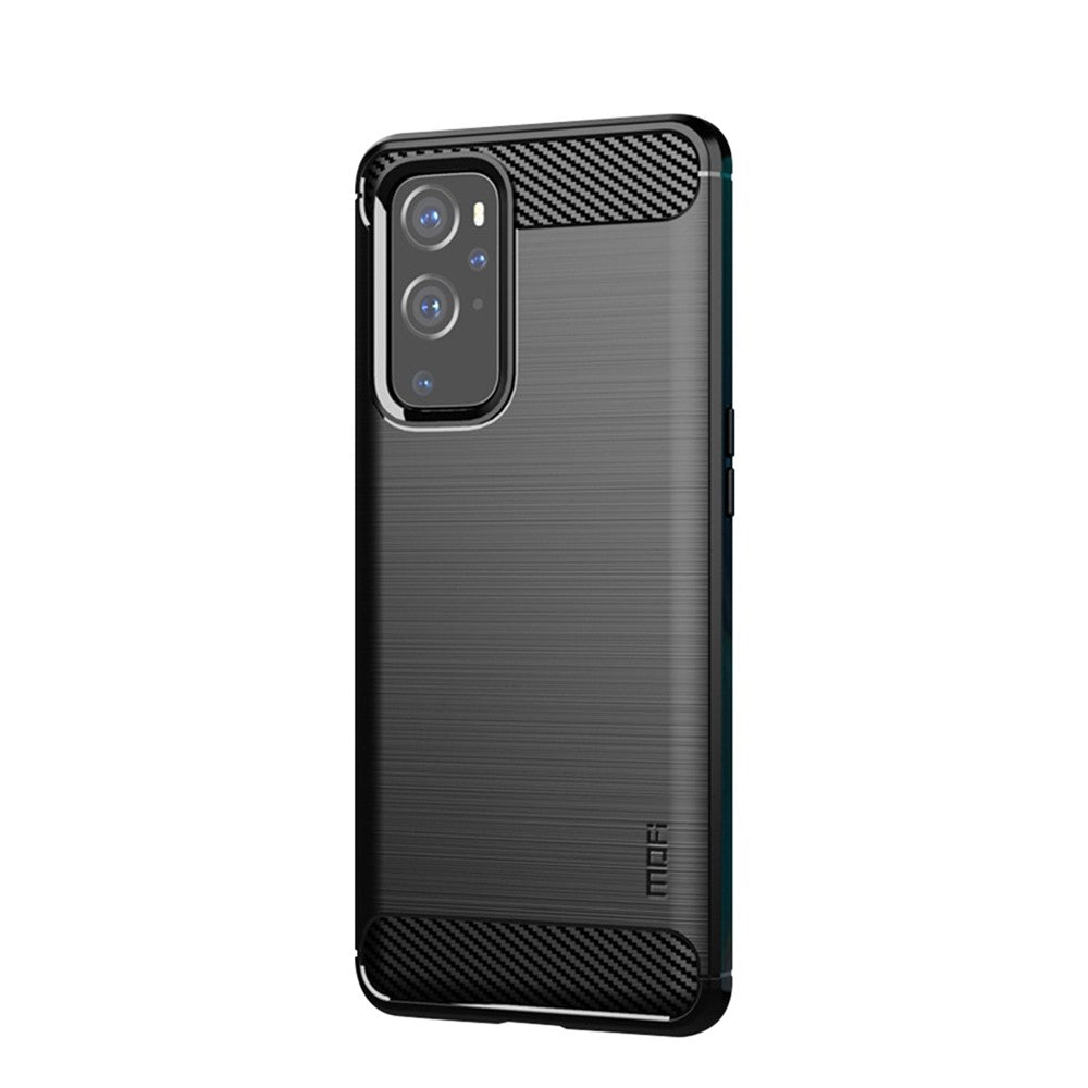 MOFI Skyddande mjukt TPU-baksida i kolfiber och kiselgel för OnePlus 9 (EU/US-version)