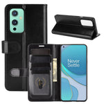 Crazy Horse Texture Leather Cover Stand Case with Wallet Design for OnePlus 9 (EU / US Version)