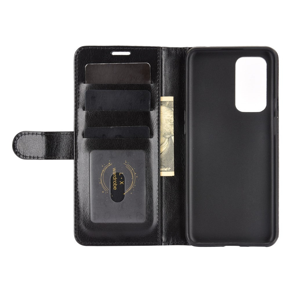 Crazy Horse Texture Leather Cover Stand Case with Wallet Design for OnePlus 9 (EU / US Version)