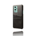 PU-läder + plastfodral med 2 kortplatser för OnePlus 9 (EU / US-version)