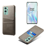 PC + PU-läderbelagt fodral med dubbla kortplatser för OnePlus 9 Pro