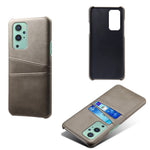 PC + PU-läderbelagt fodral med dubbla kortplatser för OnePlus 9 Pro