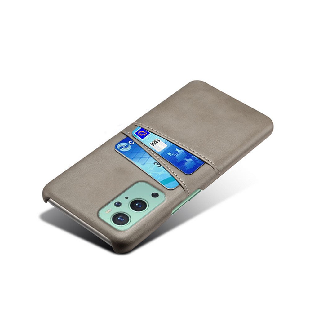 PC + PU-läderbelagt fodral med dubbla kortplatser för OnePlus 9 Pro