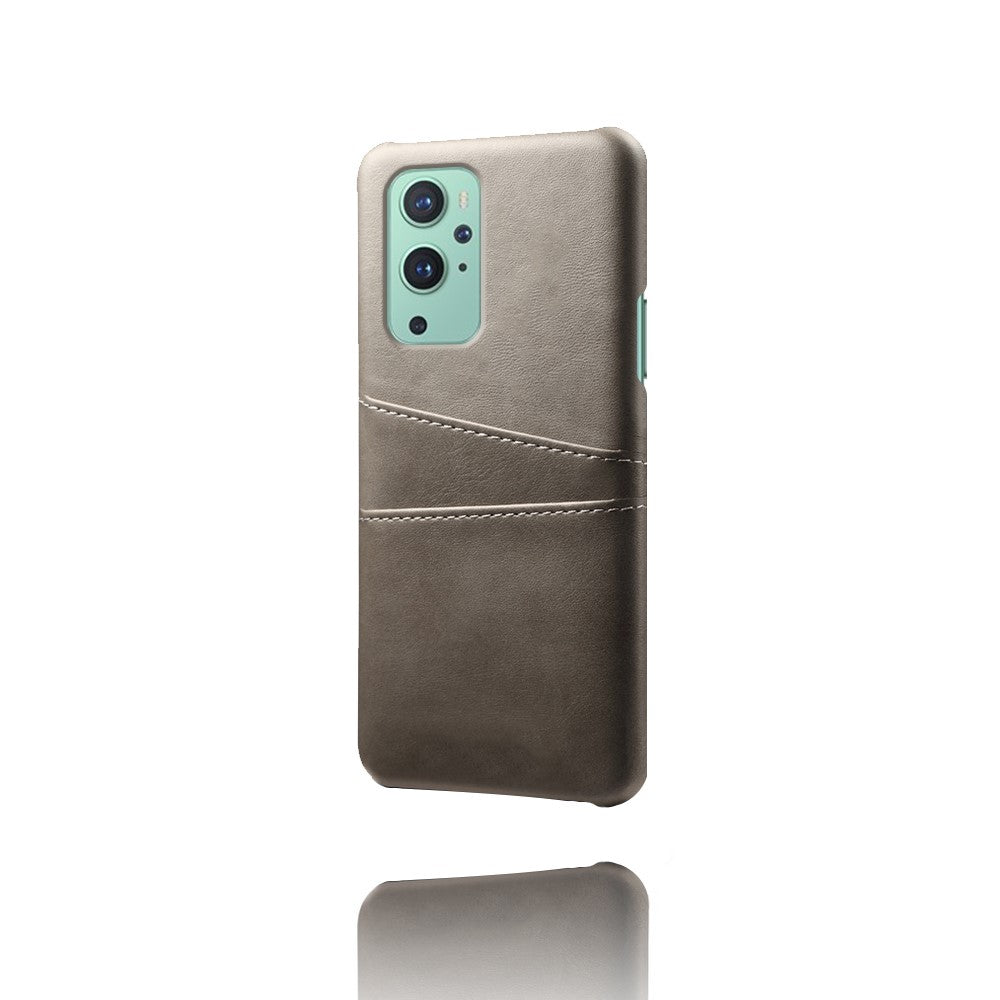 PC + PU-läderbelagt fodral med dubbla kortplatser för OnePlus 9 Pro