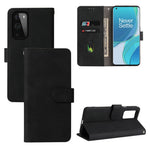 Skin-touch Plånboksfodral i läder med flipfunktion för mobil och skyddsfodral till OnePlus 9 Pro