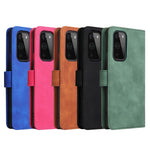 Skin-touch Plånboksfodral i läder med flipfunktion för mobil och skyddsfodral till OnePlus 9 Pro