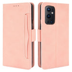 OnePlus 9 Pro Fullt Skyddande Läderplånboksfodral med Flera Kortfack