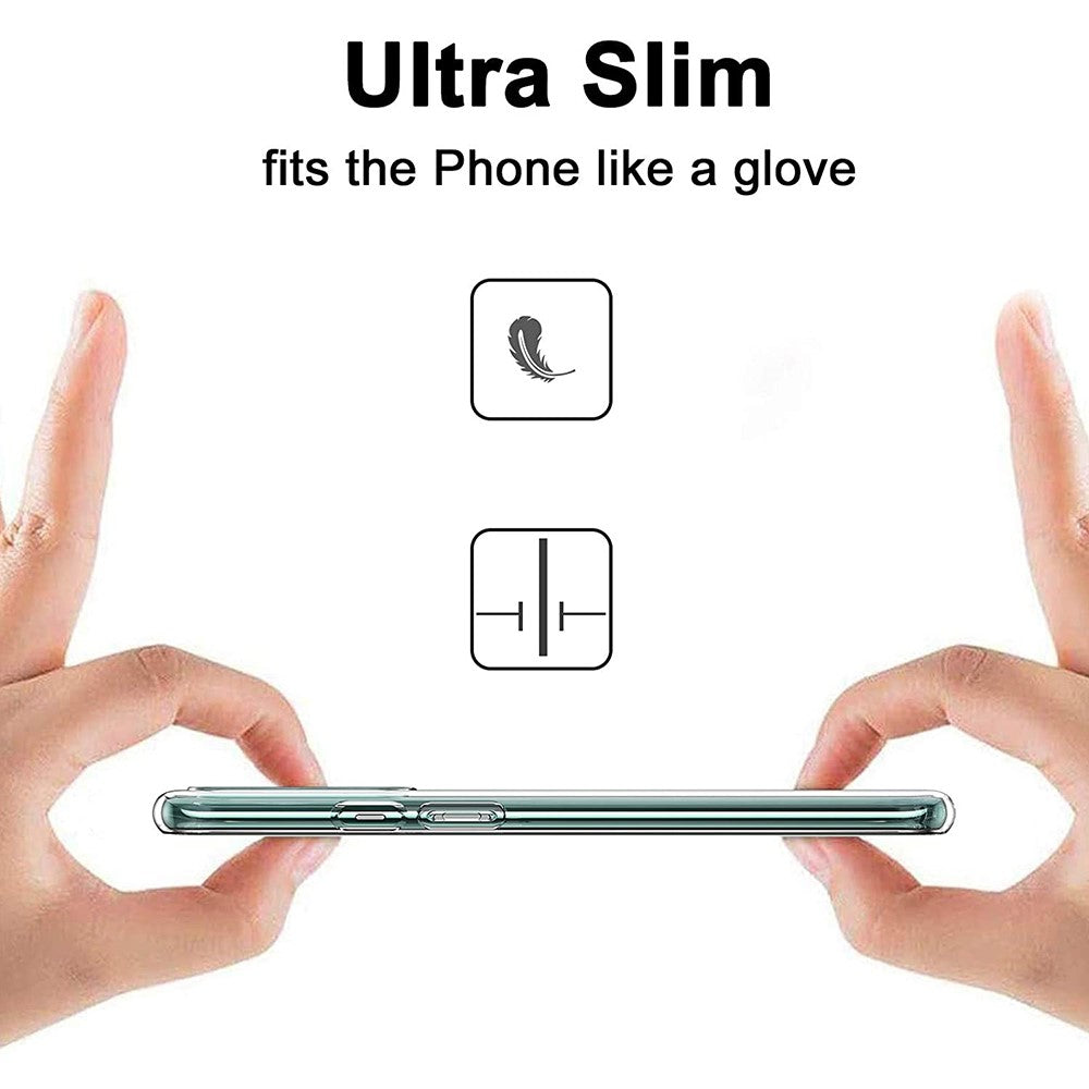 Mjukt TPU-skal med hög upplösning, anti-fingeravtryck, för OnePlus 9 Pro