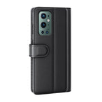 Plånboksfodral i äkta splitterläder för OnePlus 9 Pro