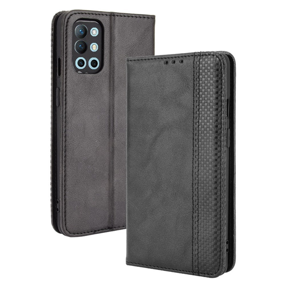 Magnetiskt plånboksfodral i vintagestil för OnePlus 9R