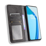 Magnetiskt plånboksfodral i vintagestil för OnePlus 9R