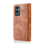 DG.MING Avtagbart 2-i-1-plånboksfodral för OnePlus 9 Pro, invändigt TPU-flipfodral i delat läder med stativ och skyddsfodral