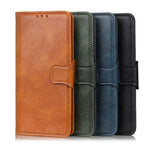 Crazy Horse Texture Wallet Design Full Protection PU Leather Stand Protector Cover for OnePlus Nord CE 5G