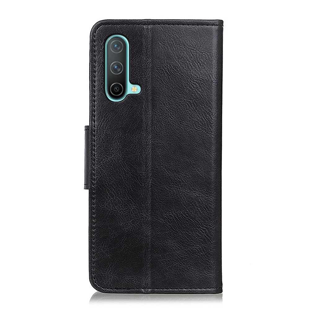 Crazy Horse Texture Wallet Design Full Protection PU Leather Stand Protector Cover for OnePlus Nord CE 5G