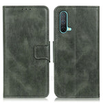 Crazy Horse Texture Wallet Design Fullt Skyddande PU Läder Stativskyddsfodral för OnePlus Nord CE 5G