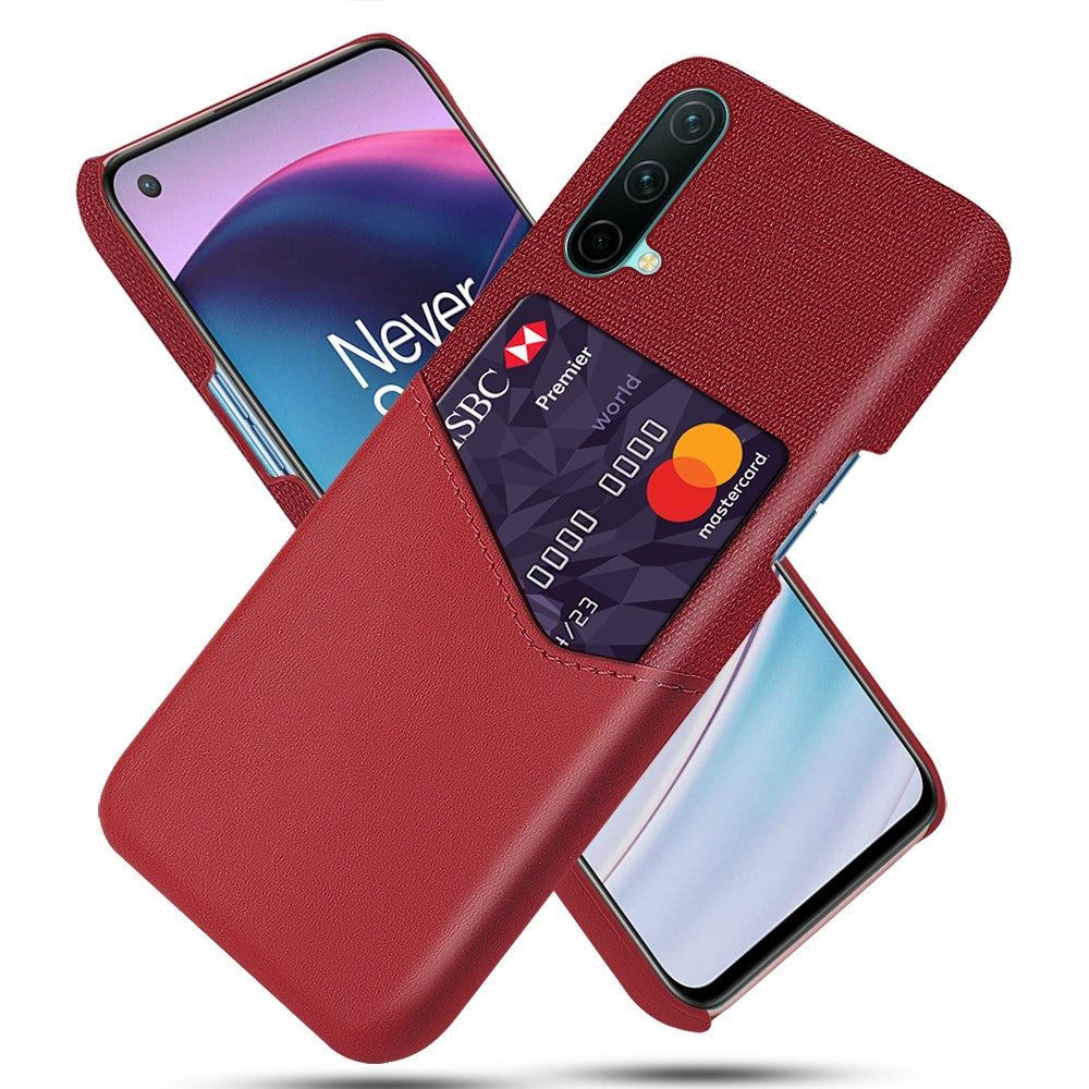 Tygstruktur med kortplatsdesign och hybridmobilskal för OnePlus Nord CE 5G