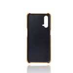 PU Leather Coated PC Cell Phone Back Case with Double Card Slots for OnePlus Nord CE 5G