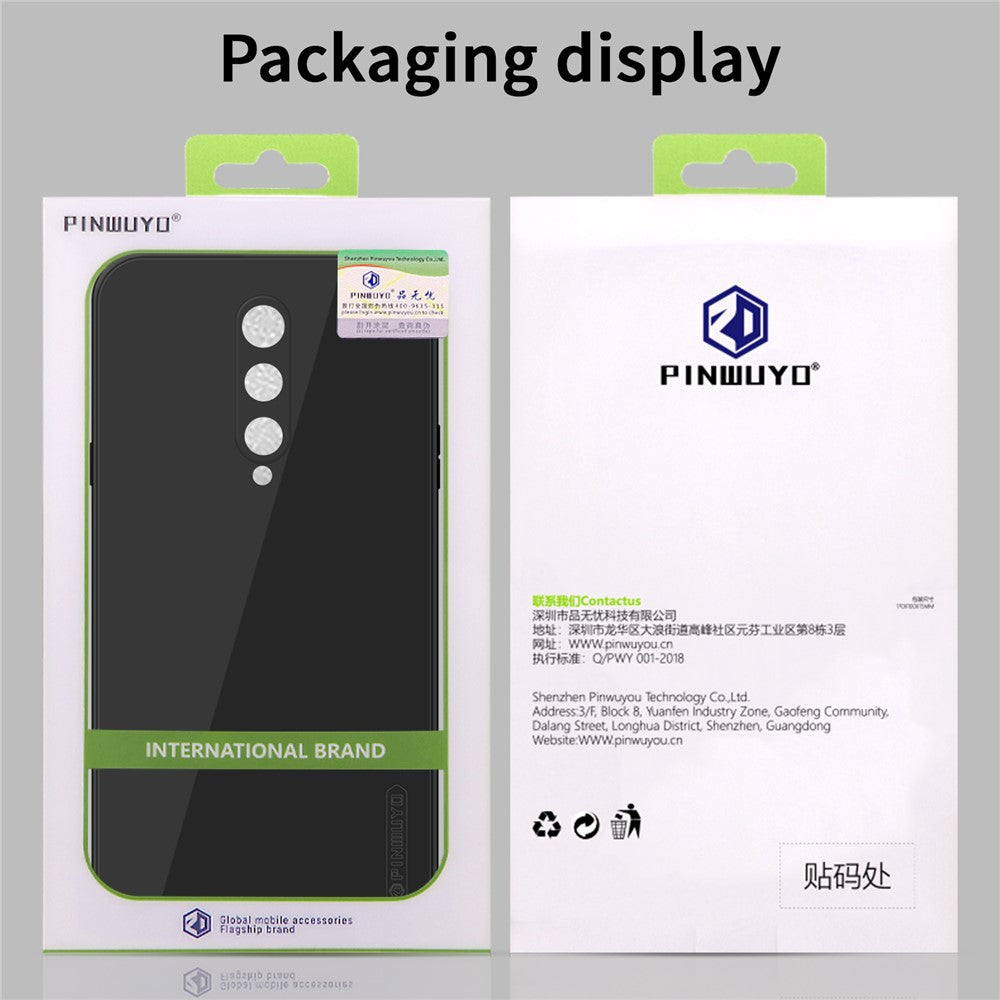 PINWUYO Slim Fit Silicone Shockproof Phone Cover with Precise Cutouts for OnePlus 8