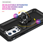 Dubbelskiktad Tank Armor Hybrid Stötsäker Mjuk TPU + Tålig PC Baksida med Stödring för OnePlus 9 Pro
