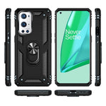 Dubbelskiktad Tank Armor Hybrid Stötsäker Mjuk TPU + Tålig PC Baksida med Stödring för OnePlus 9 Pro