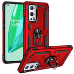 Dubbelskiktad Tank Armor Hybrid Stötsäker Mjuk TPU + Tålig PC Baksida med Stödring för OnePlus 9 Pro