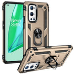 Dubbelskiktad Tank Armor Hybrid Stötsäker Mjuk TPU + Tålig PC Baksida med Stödring för OnePlus 9 Pro