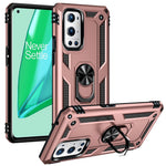 Dubbelskiktad Tank Armor Hybrid Stötsäker Mjuk TPU + Tålig PC Baksida med Stödring för OnePlus 9 Pro