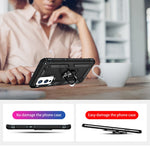Militärklassad ringformad bilmonteringsstativ hybrid hårt PC mjukt TPU stötsäkert skyddsskal för OnePlus 9 (EU / US-version) / 9 (IN / CN-version)