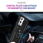 Militärklassad ringformad bilmonteringsstativ hybrid hårt PC mjukt TPU stötsäkert skyddsskal för OnePlus 9 (EU / US-version) / 9 (IN / CN-version)