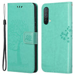 Owl Tree Pattern Imprint Wallet Stand Design PU Leather Protective Phone Shell Case for OnePlus Nord CE 5G