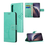 Owl Tree Pattern Imprint Wallet Stand Design PU Leather Protective Phone Shell Case for OnePlus Nord CE 5G