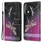 Pattern Printing Cross Texture Leather Wallet Phone Stand Case Cover for OnePlus Nord CE 5G