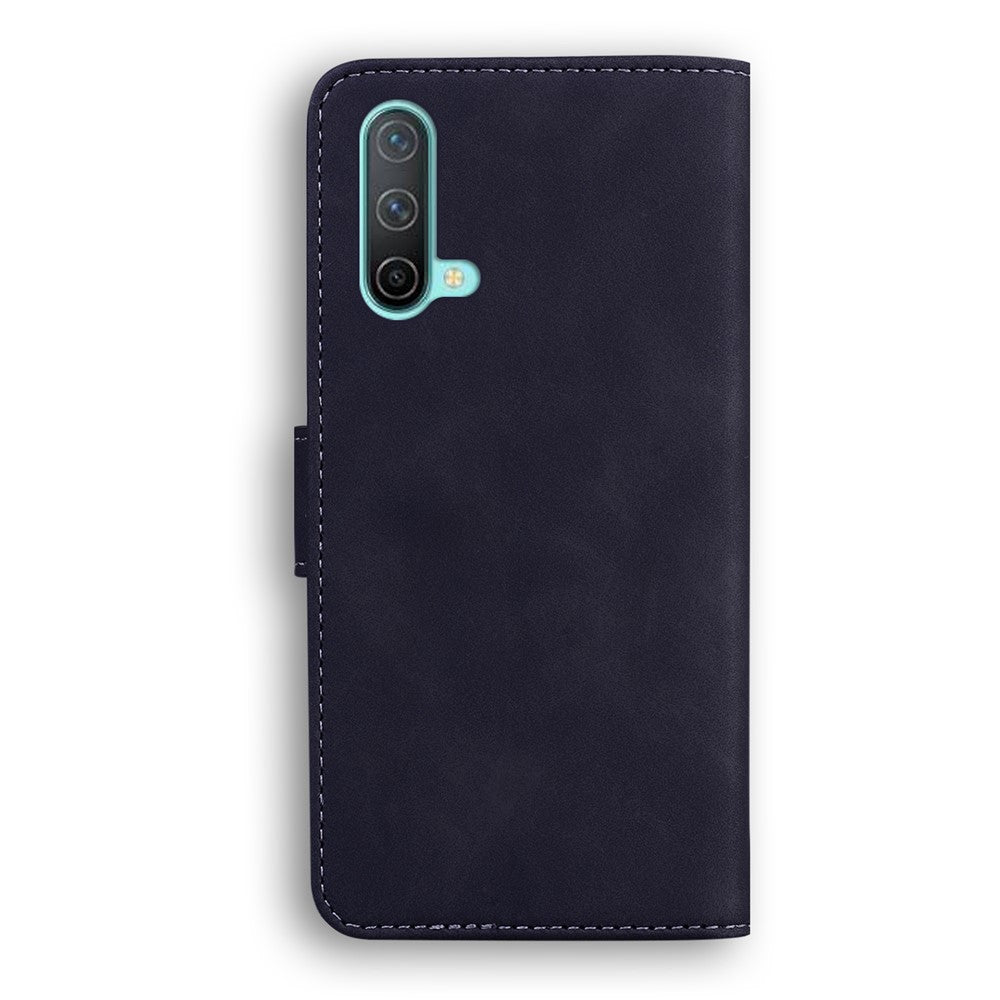 Solid Color Wallet Stand Leather Flip Cover Phone Case Shell for OnePlus Nord CE 5G