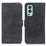 KHAZNEH PU Leather Retro Style Wallet Phone Case Shell for OnePlus Nord 2 5G