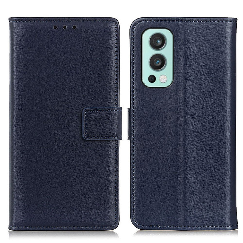 Wallet Design Magnetic Clasp Mobile Phone Leather Shell with Stand for OnePlus Nord 2 5G