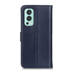 Wallet Design Magnetic Clasp Mobile Phone Leather Shell with Stand for OnePlus Nord 2 5G
