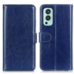 OnePlus Nord 2 5G Reptåligt Crazy Horse-textur PU-läder Plånboksfodral