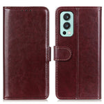For OnePlus Nord 2 5G Anti-scratch Crazy Horse Texture PU Leather Wallet Phone Case Shell