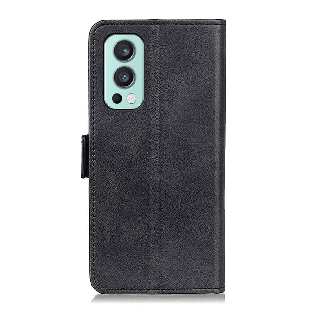 Magnetic Double Clasp Wallet Leather Stand Case Shell for OnePlus Nord 2 5G