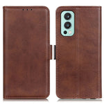 Magnetic Double Clasp Wallet Leather Stand Case Shell for OnePlus Nord 2 5G