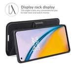 Litchitexturerat horisontellt fällbart PU-läder + TPU-stativ med magnetisk design plånboksfodral till OnePlus Nord 2 5G